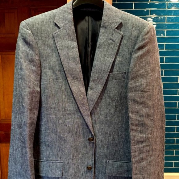 J. Crew Factory Slim-Fit University Blazer in Linen 36R (New) - Picture 1 of 13